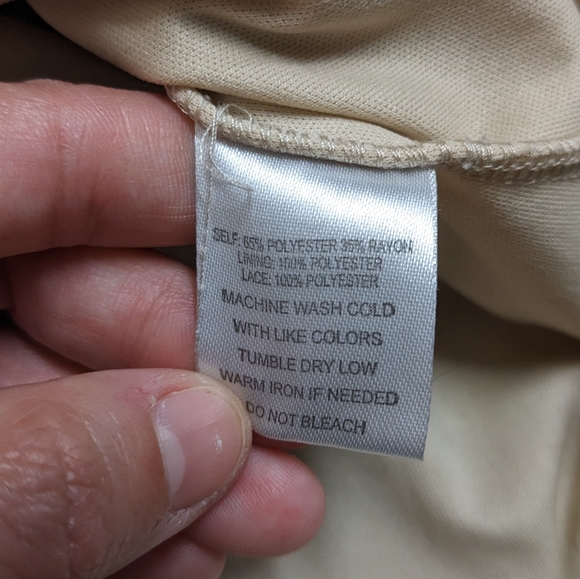 Indigo Rose Creamy Beige Long Sleeve Boho Dress - Picture 3 of 10